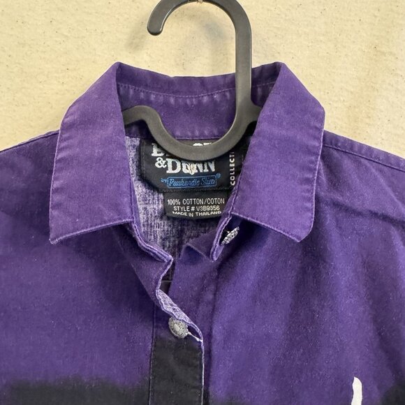 Vintage Brooks and Dunn Lightning Print Western Shirt Panhandle Slim Youth M - Picture 2 of 7